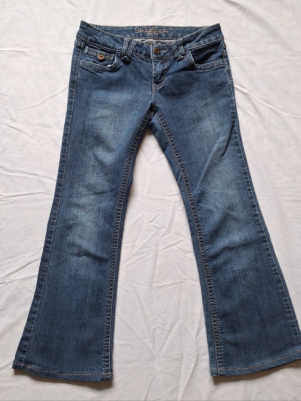 Streetwear Society Women's Blue Boot Cut Jeans, Size 5